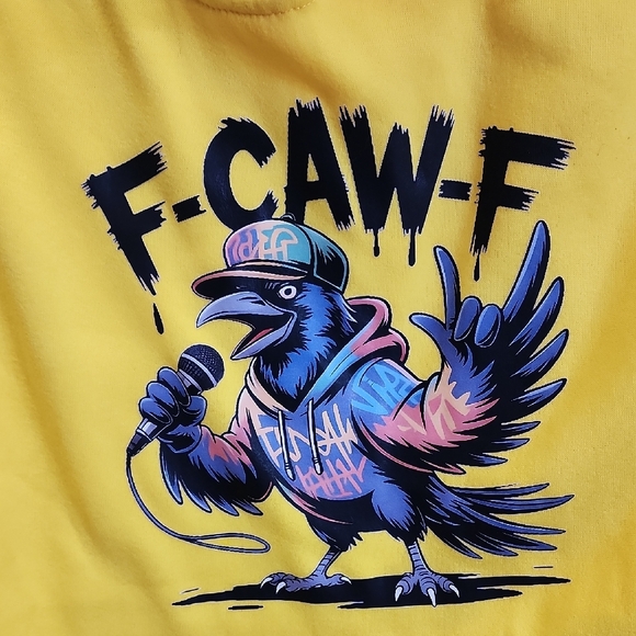 Yellow Graphic Hoodie - Picture 2 of 4